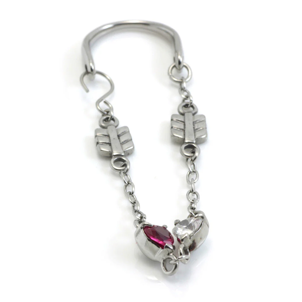 1x Arrows & Hearts Tunnel Jewellery