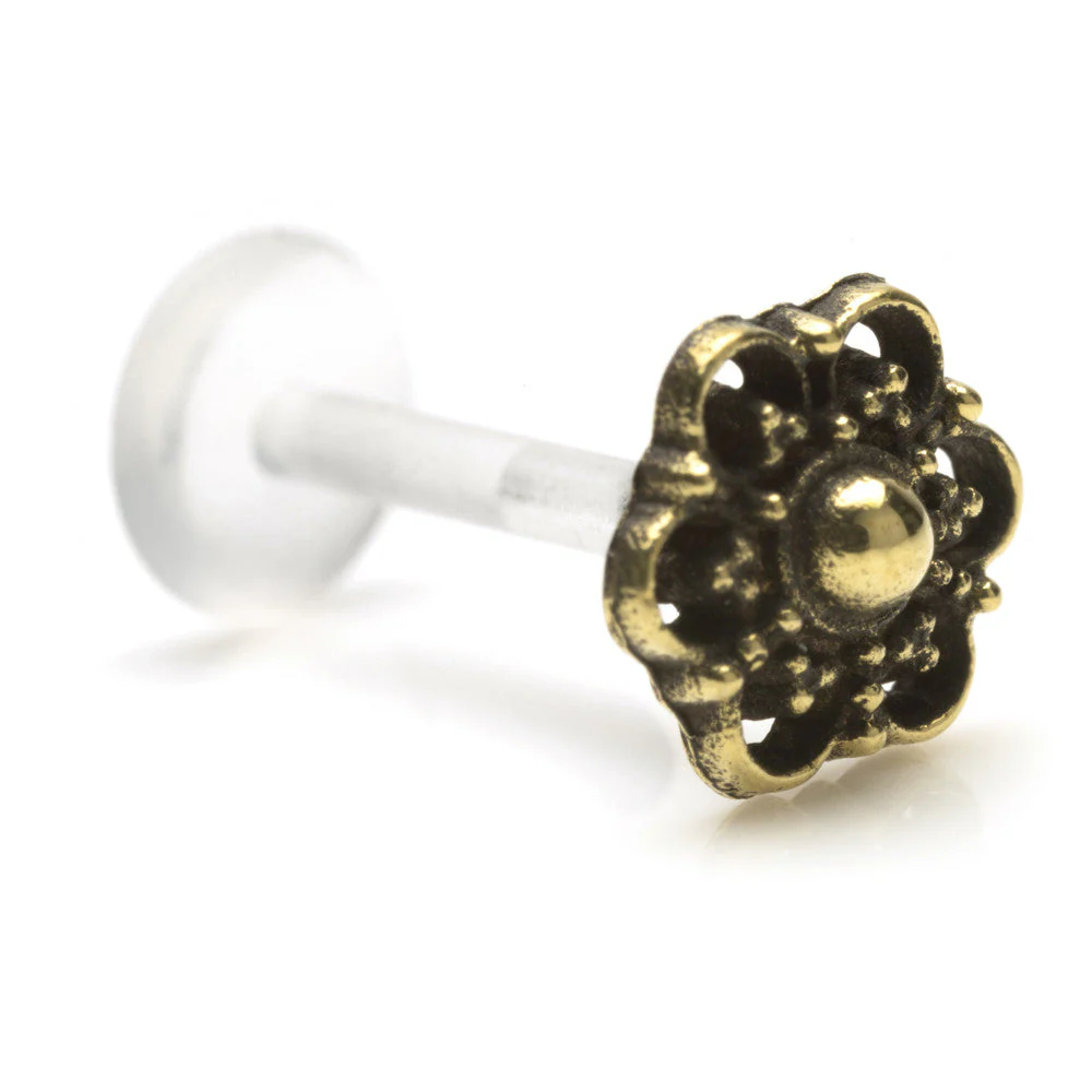 1x Brass & Plastic Labret - BRASLAB11