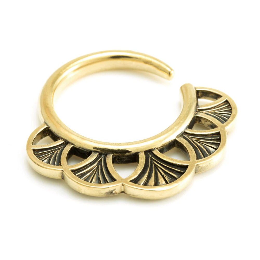 1x Brass Weight Ear Hoop - BRASSWEIGHT1