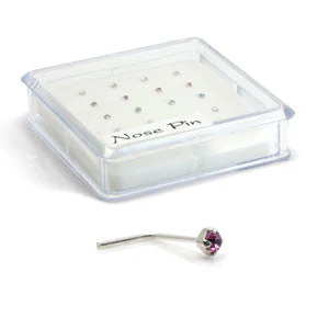 20x Silver Mixed Gems - L Shaped - in Box