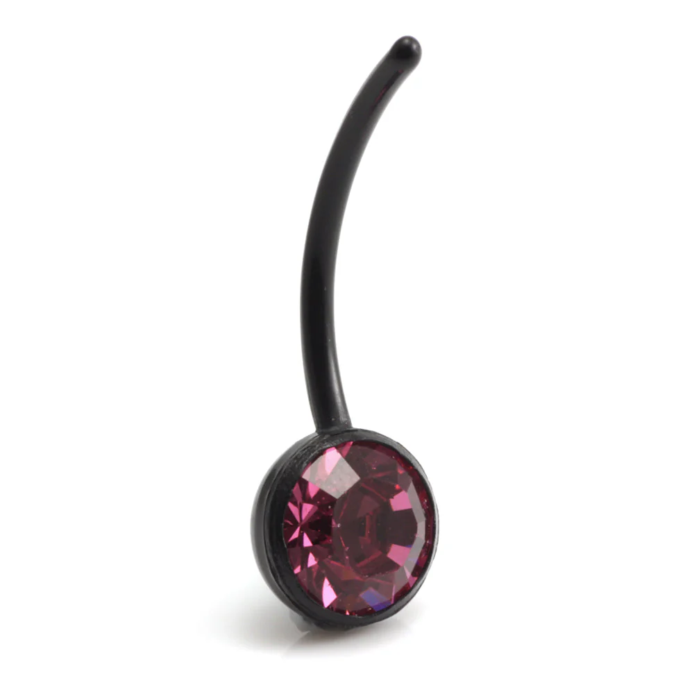 8mm Gem Black Bioflex Navel - Image 2