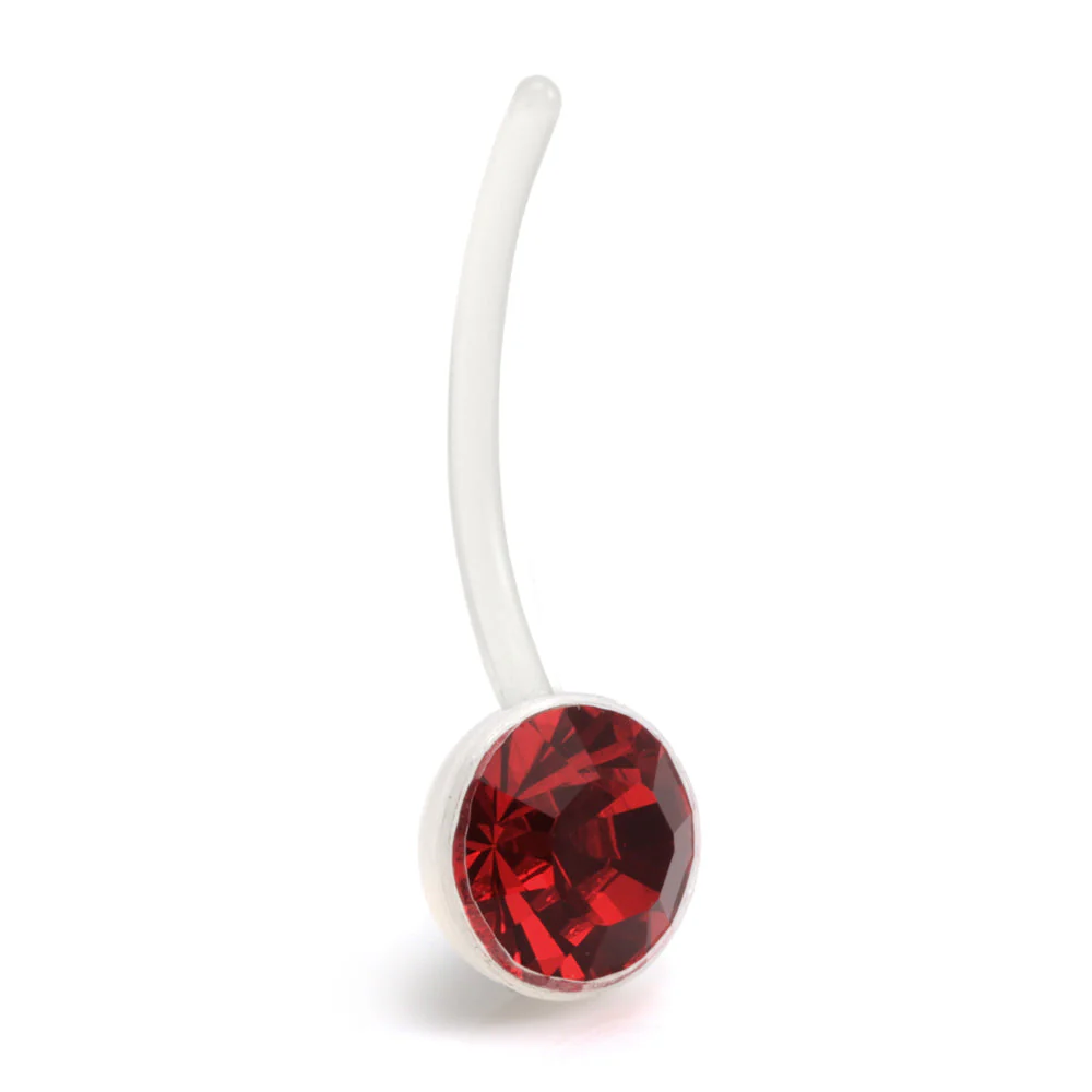 8mm Gem Clear Bioflex Navel - Image 3