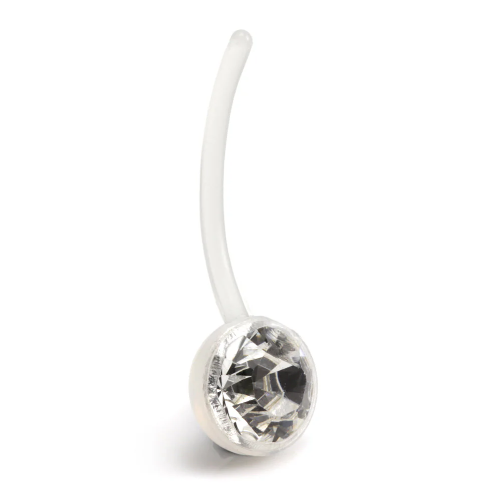 8mm Gem Clear Bioflex Navel - Image 4