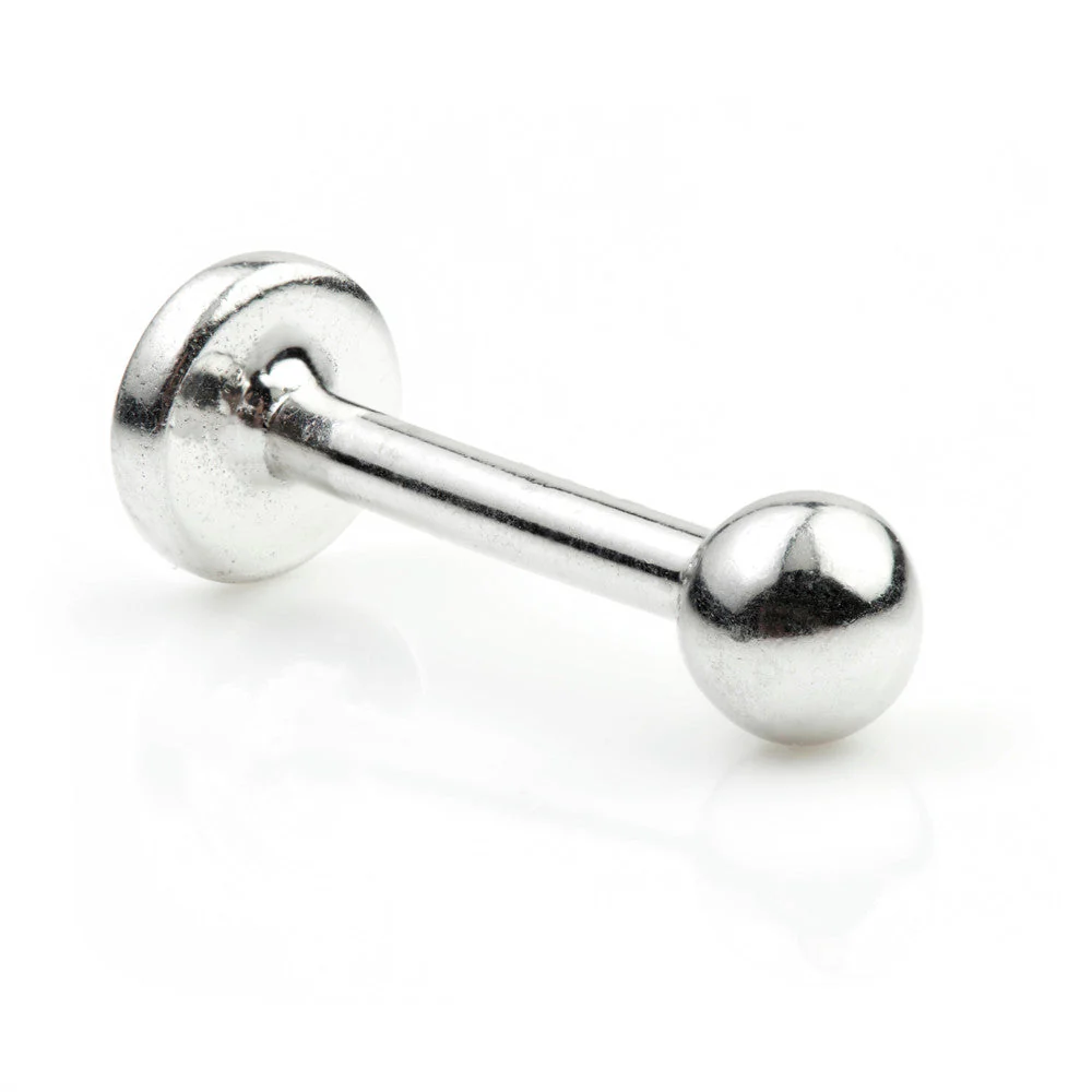 9ct White Gold Micro Labret 1.2mm