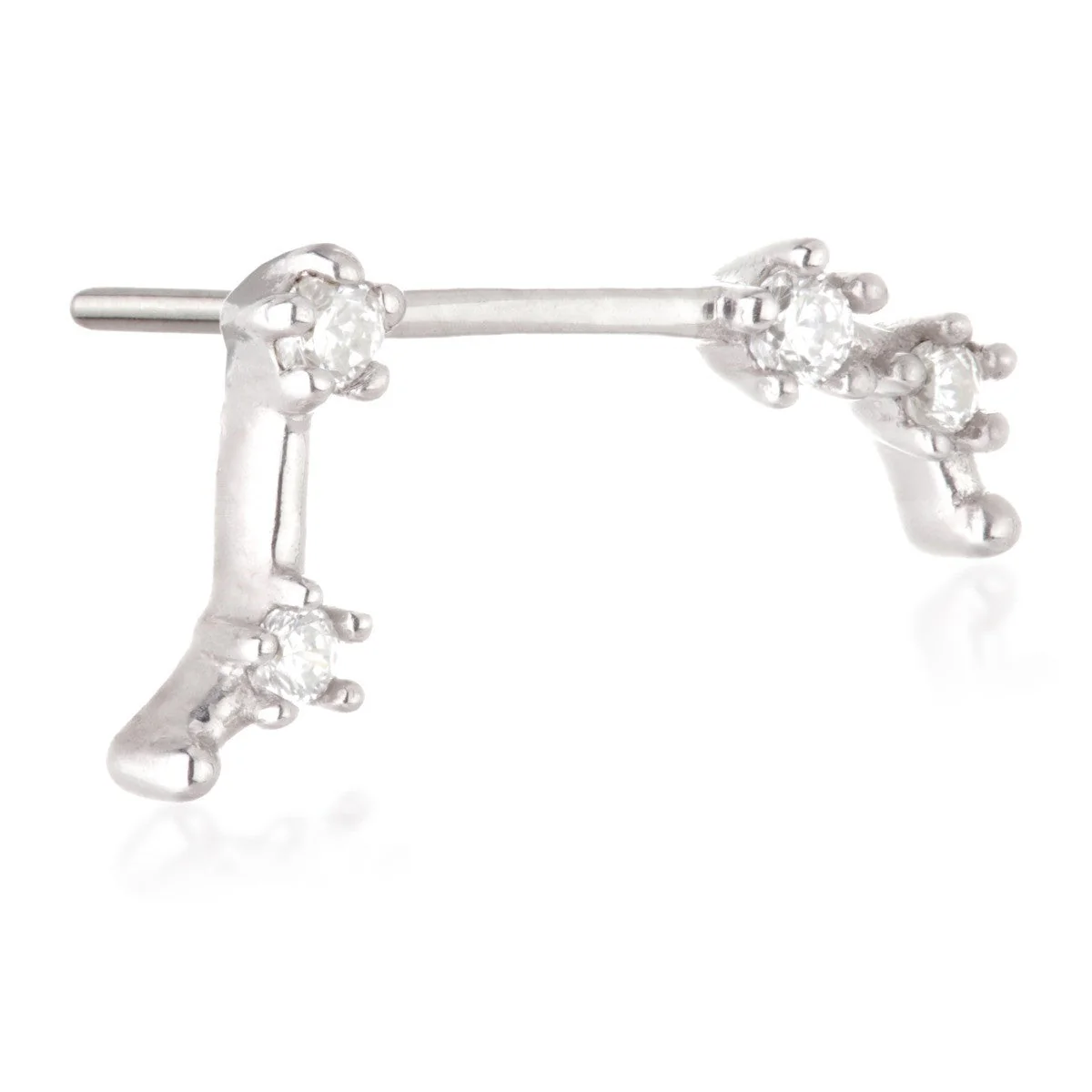 Aries Threadless Jewelled Zodiac Constellation Pin Attachment - Image 2