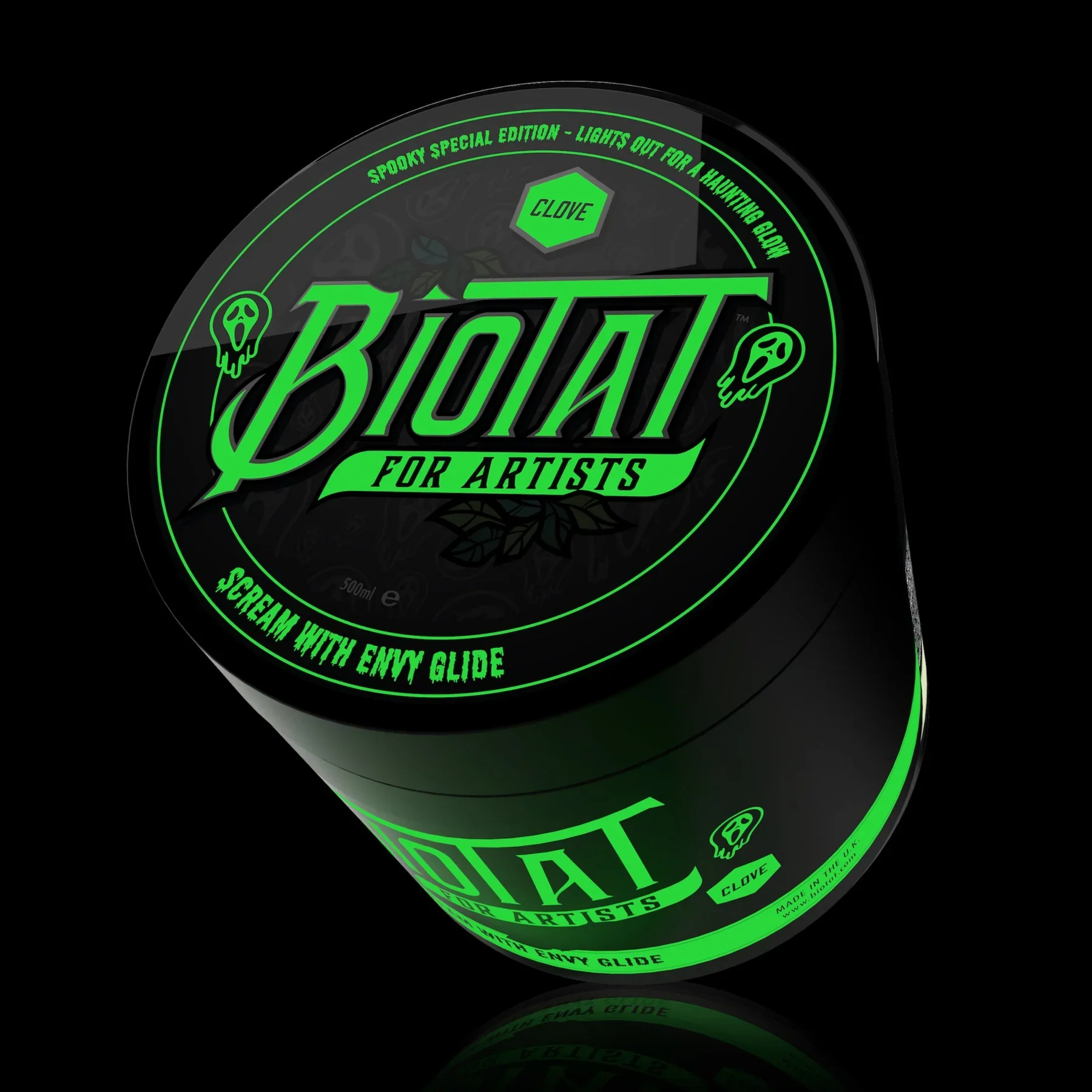 Biotat Numbing Tattoo Glide - Glow in the Dark Scream With Envy Glide 500ml - Image 2