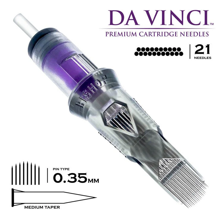 Bishop Cartridge Needles Da Vinci V2 - Curved Magnum - Bugpin - Long Taper - Image 6