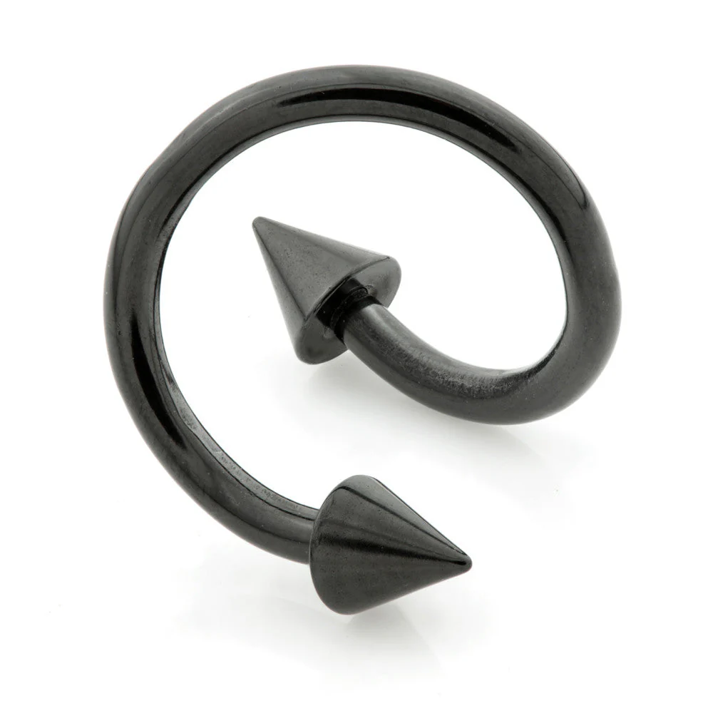 Black Steel Cone Spiral