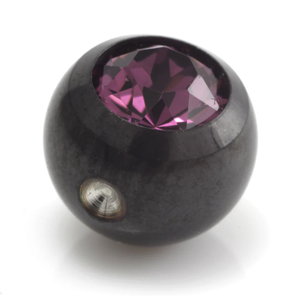 Black Steel Dimp Gem Ball - Image 12