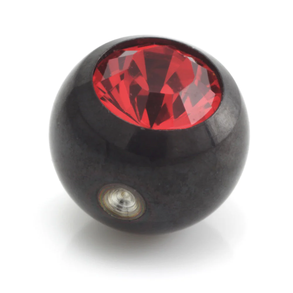 Black Steel Dimp Gem Ball - Image 5