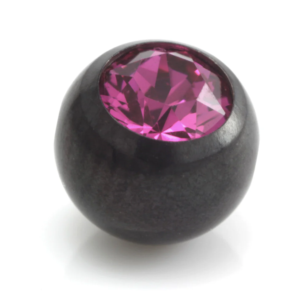 Black Steel Dimp Gem Ball - Image 8
