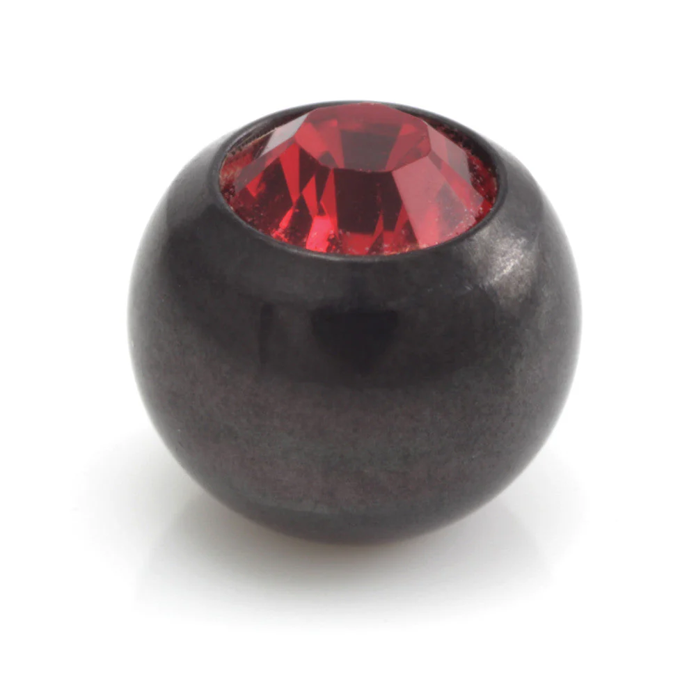 Black Steel Gem Ball -1.2mm - Image 6