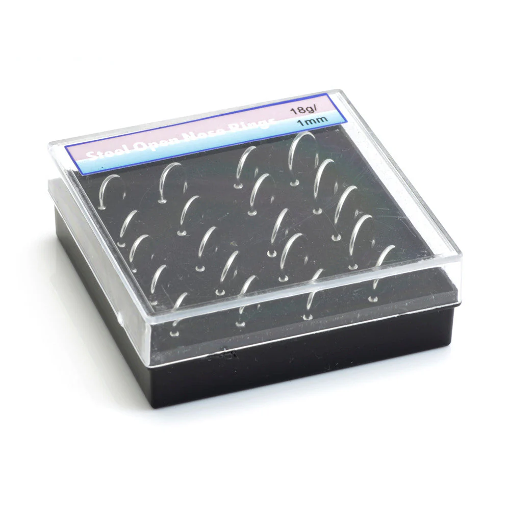 Box Steel Open Nose Ring