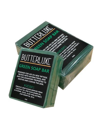 Butterluxe Green Soap Bar 27 x 35g - Original - Image 2