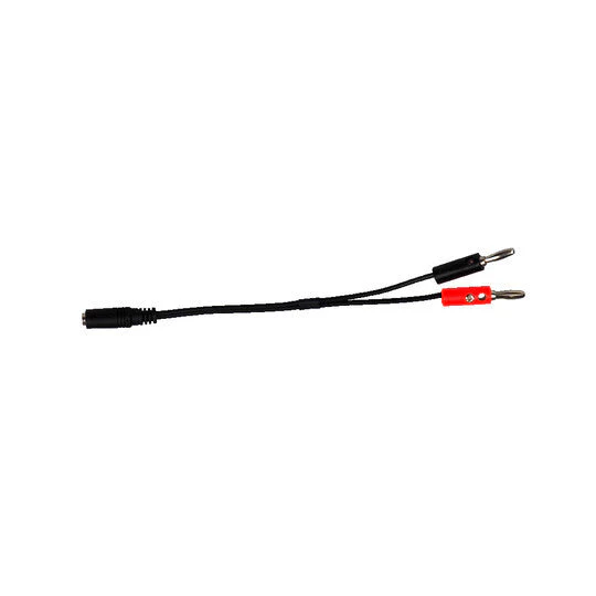Cheyenne Cable 4mm Banana Plug to 3.5mm Jack Socket, Black