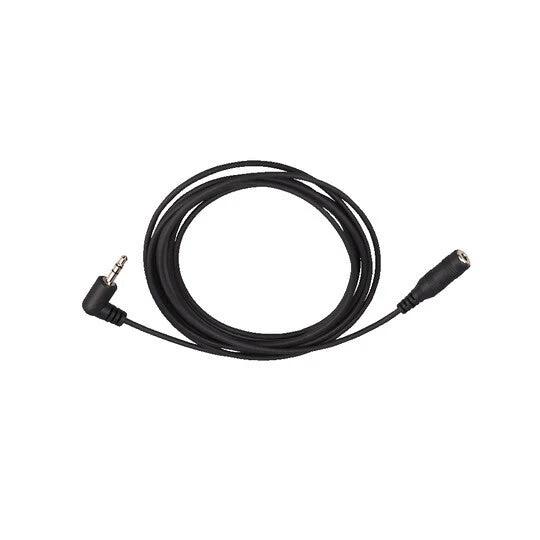 Cheyenne Cable Angled 3.5mm Jack Plug to Straight 3.5mm Jack Socket, Black
