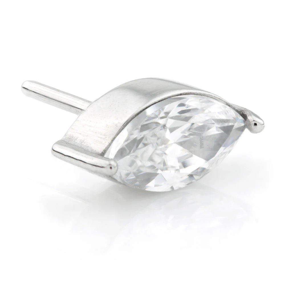 Cobalt Chrome Threadless Marquise Gem Attachment
