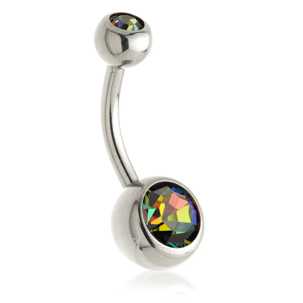 Discounted Titanium Internal Double Jewelled Banana