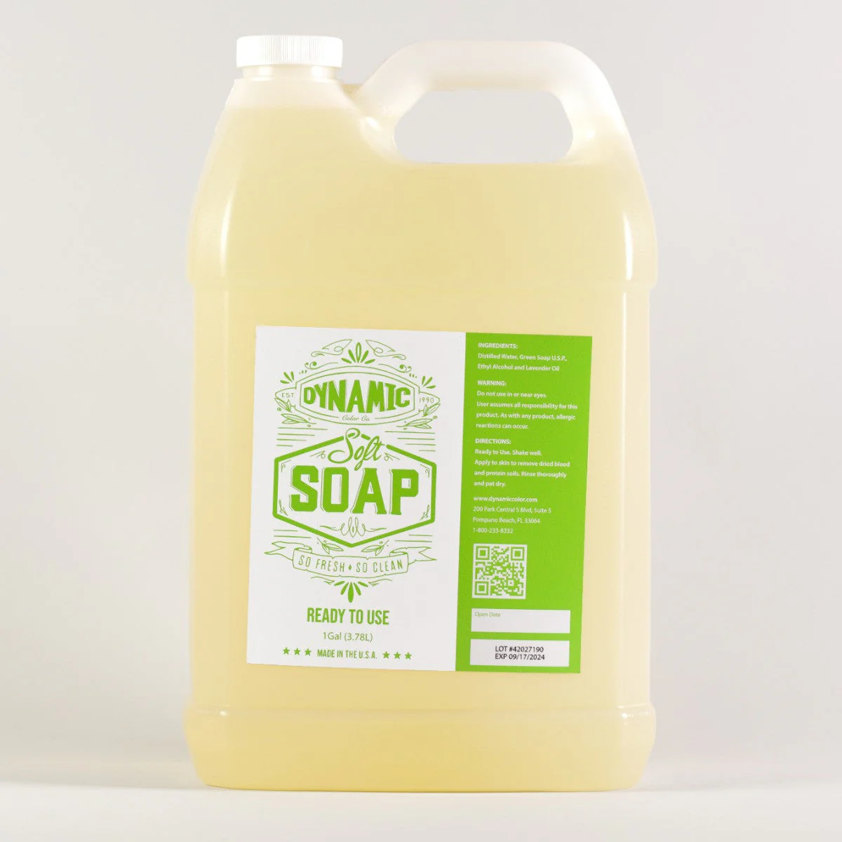Dynamic Soft Green Soap Gallon
