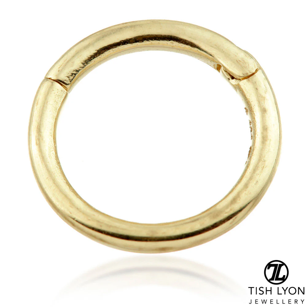 Eve 9ct Solid Gold Plain Hoop Earring