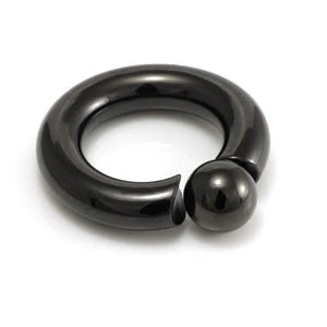 Evil Black PVD BCR with Screw Ball