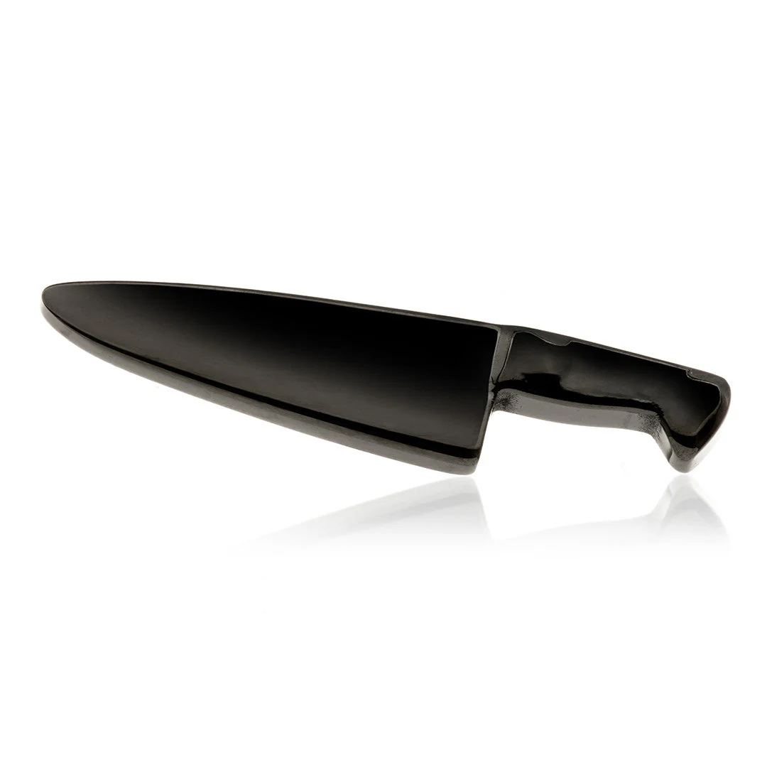 Evil Black Ti Knife Stud Earring (Single)