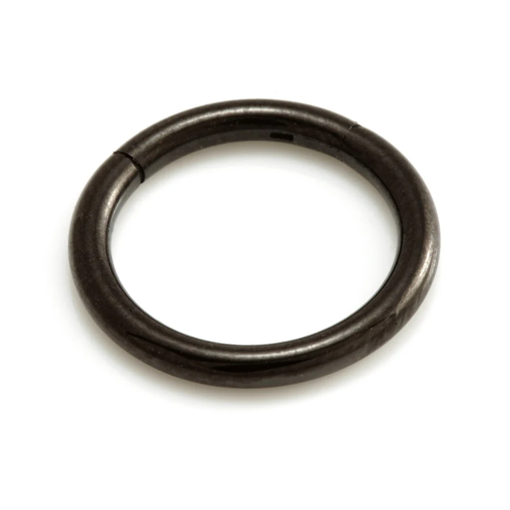 Evil Black Titanium Hinged Segment Ring - EV36