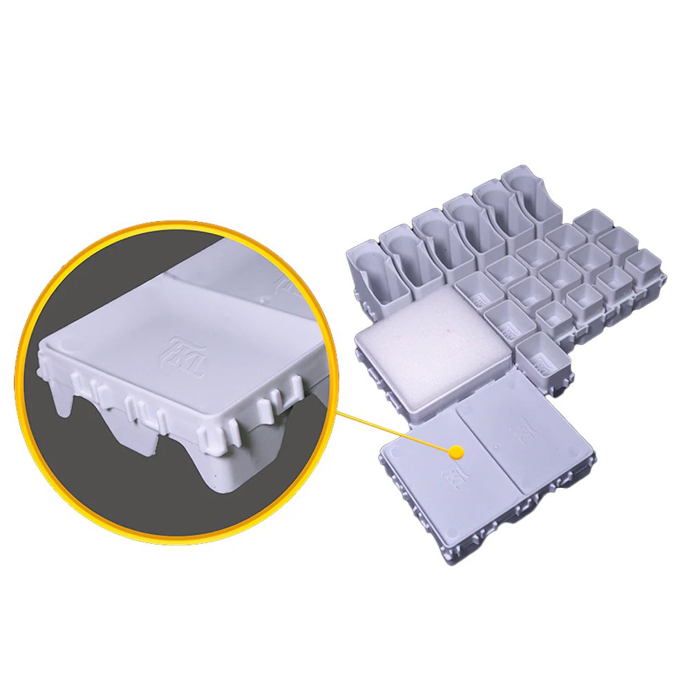 FRAKBUTTER Fraktal Modular Workspace Organiser - Two Cavity Butter/Cream Tray x 20 - Image 4