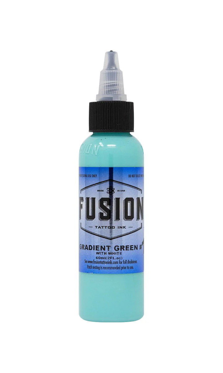 Fusion Ink Gradient Green With White #1 - 1oz