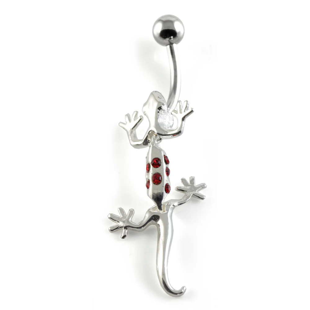 Gecko Silver & Steel Navel