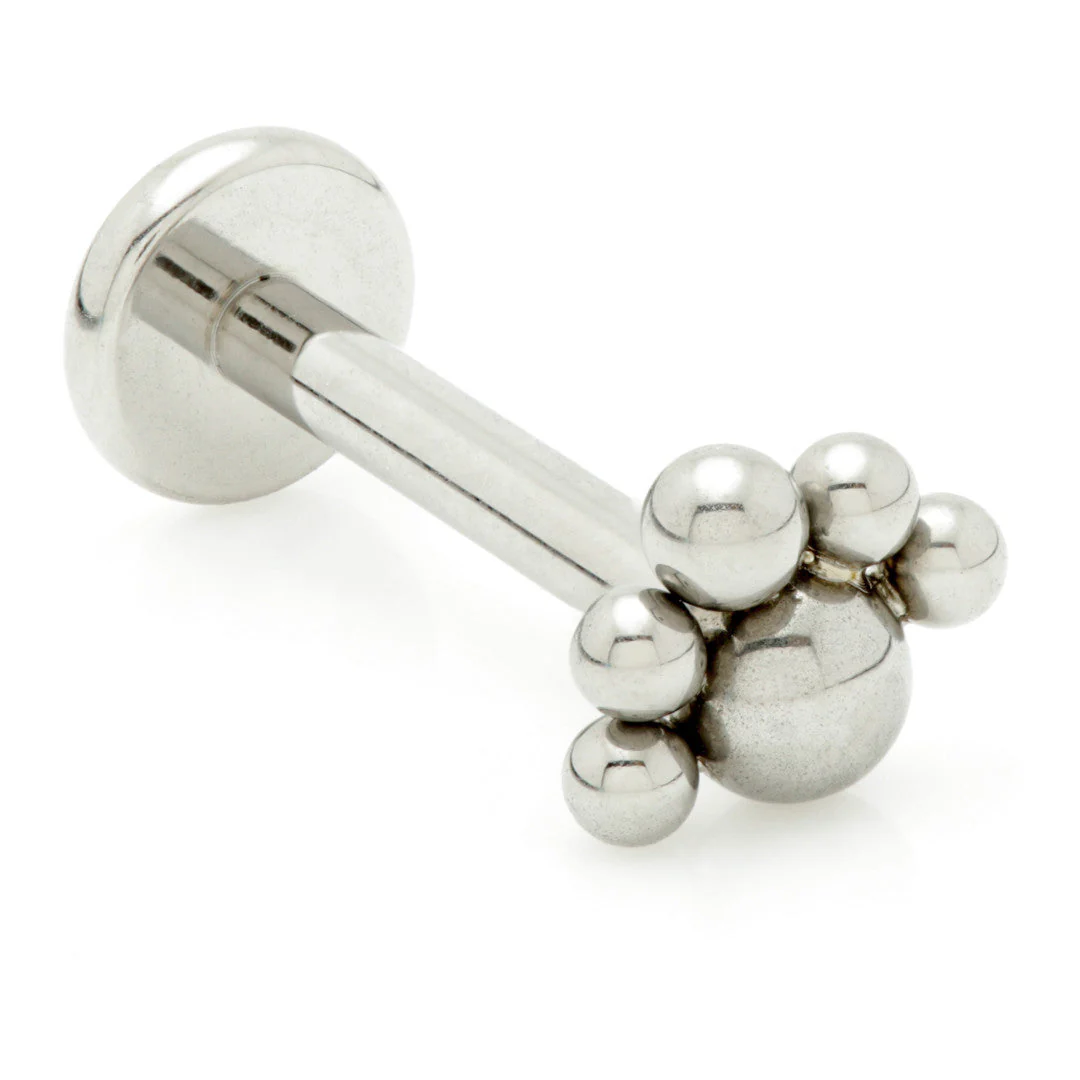 Internal Ti Ball With 5 Beads Labret