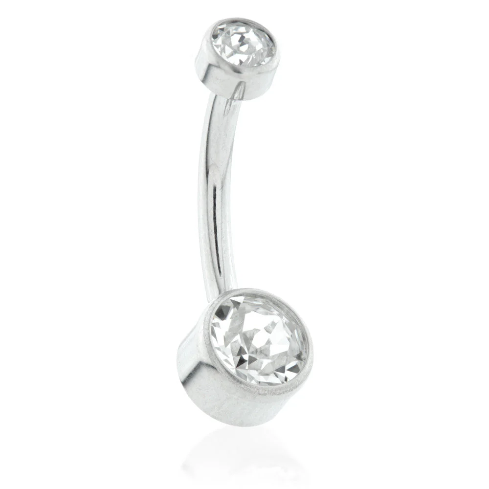 Internal Ti Double Jewelled Disk Navel - 1.2mm