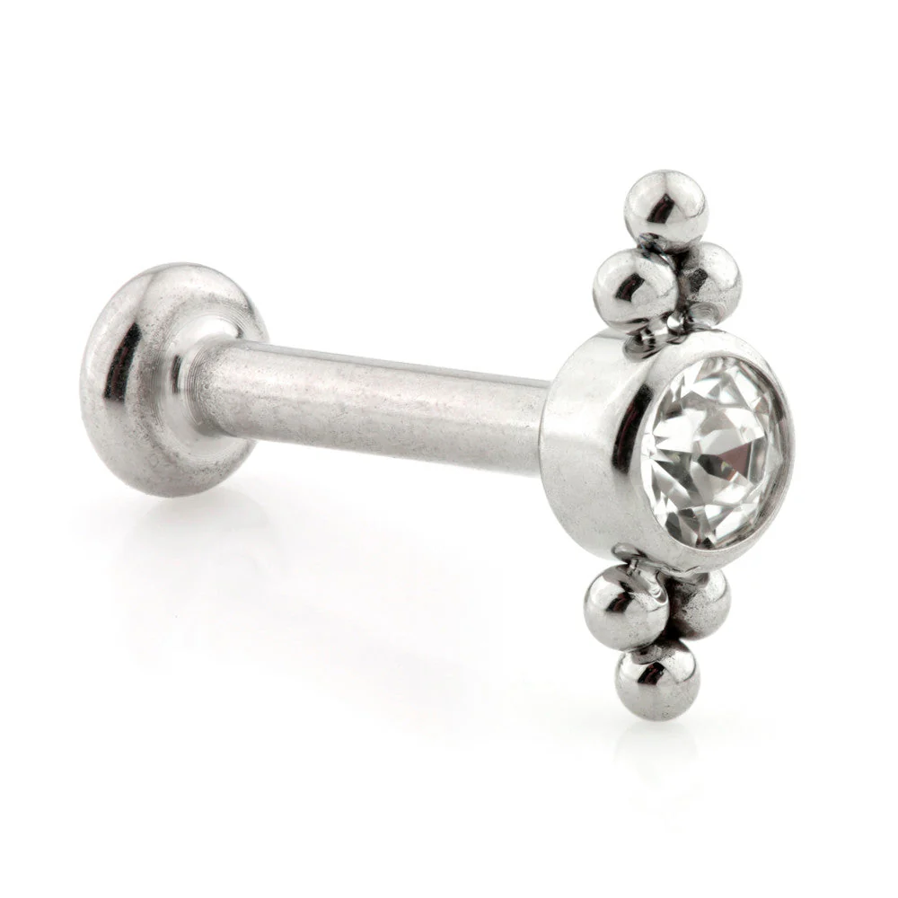 Internal Ti Gem Dot Disk Labret-1.2-8-3