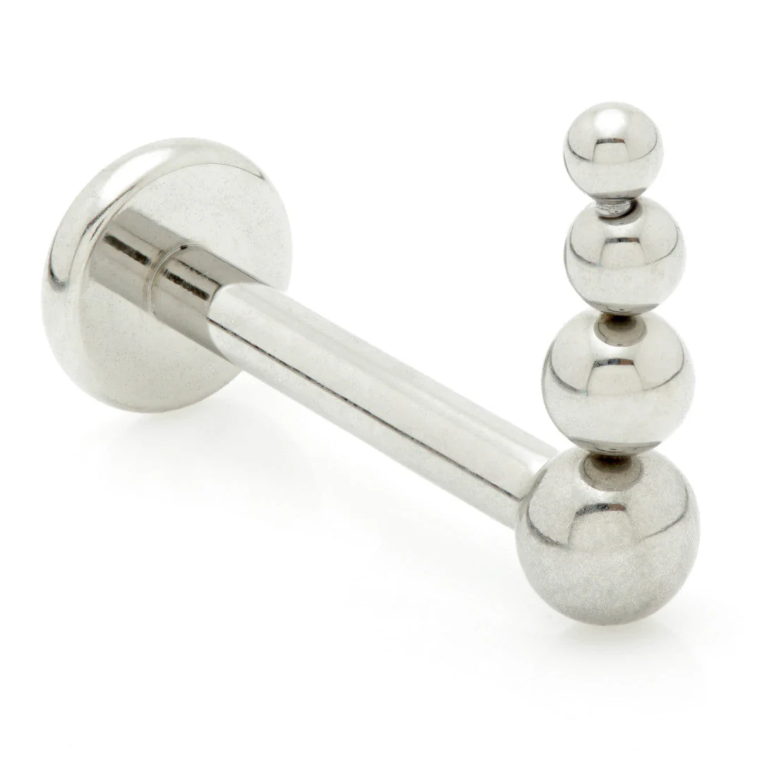 Internal Ti Graduated 4 Bead Labret