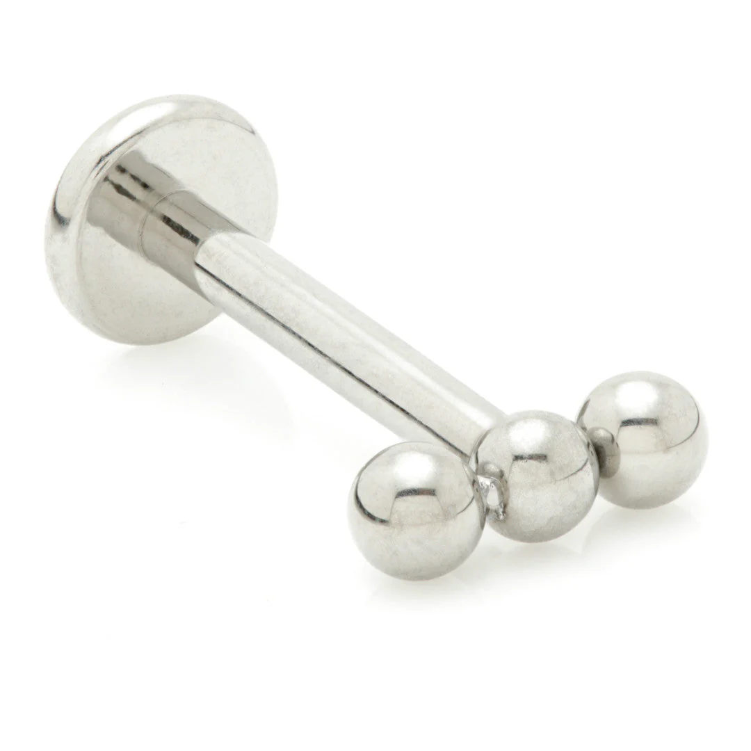Internal Ti Triple Bead Labret