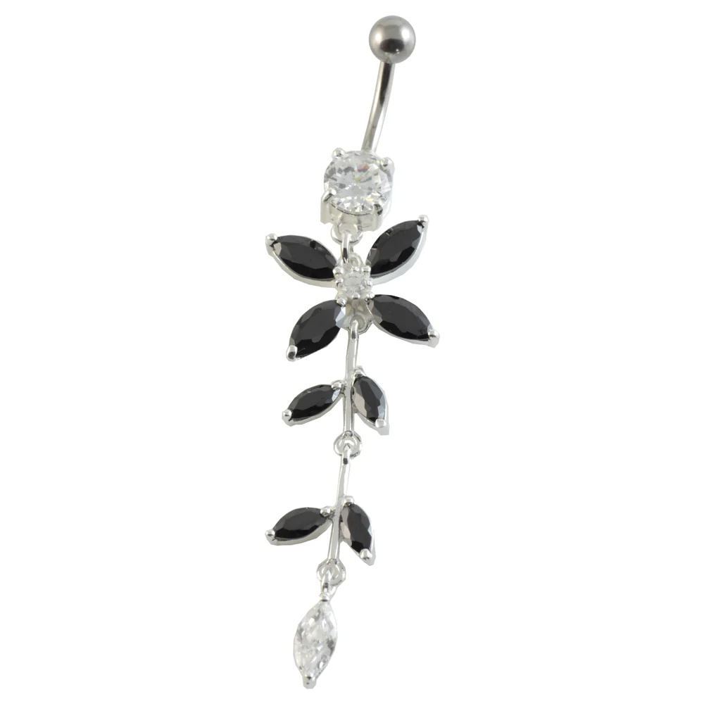 Jewelled Flowers Navel Curved Bar - Image 4