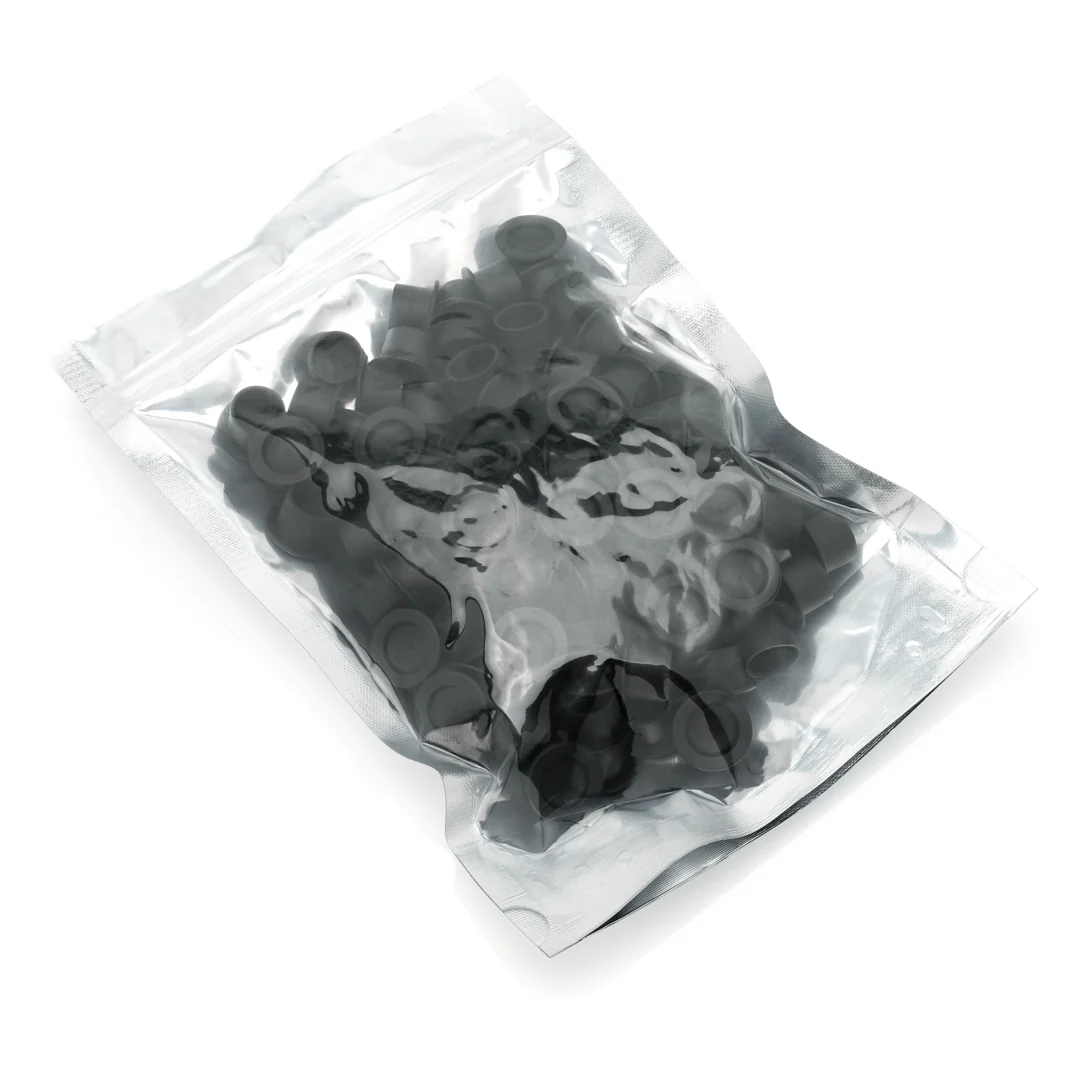 MOTH Round Silicone Ink Caps – 100 pcs (Black / Pink / White) - Image 3