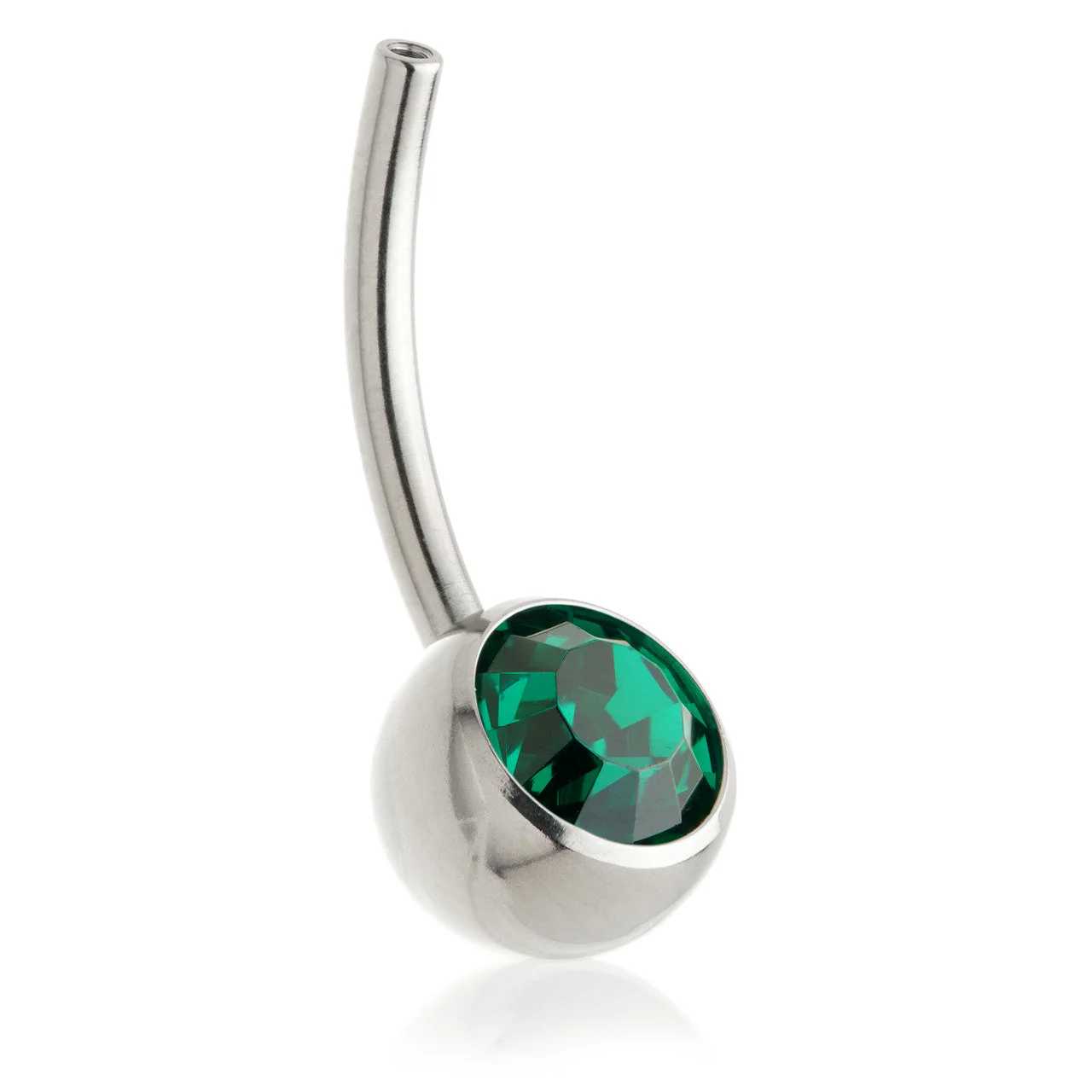 Perryman Titanium Internal Jewelled Navel Bar Stem With 0.9mm Thread - UK Made - Image 4
