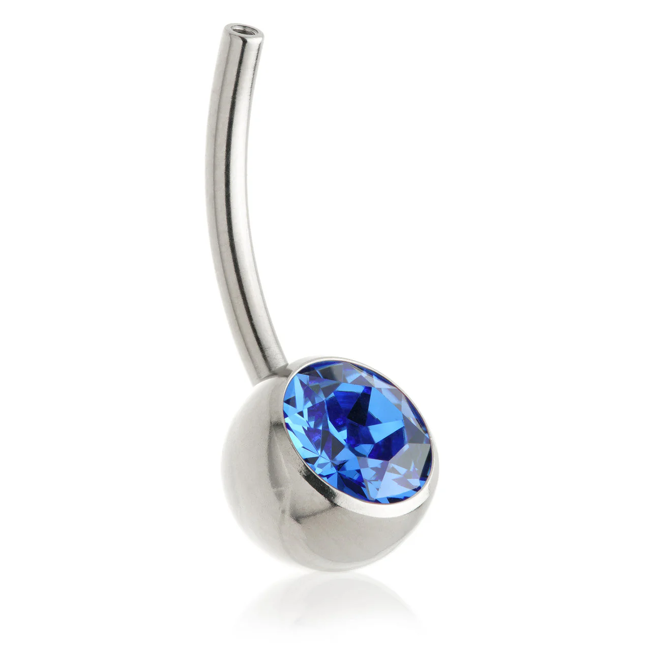 Perryman Titanium Internal Jewelled Navel Bar Stem With 0.9mm Thread - UK Made - Image 6