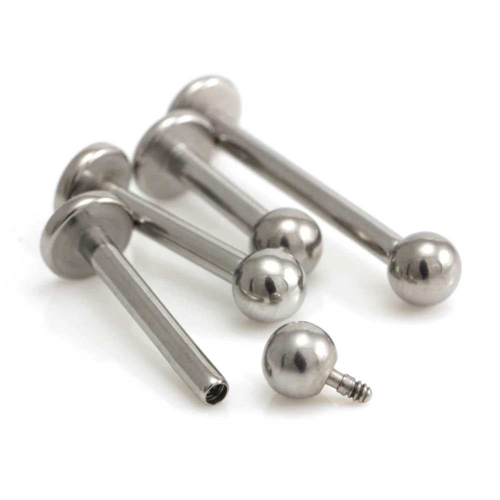 Perryman Titanium Internally Threaded Labret - UK Made
