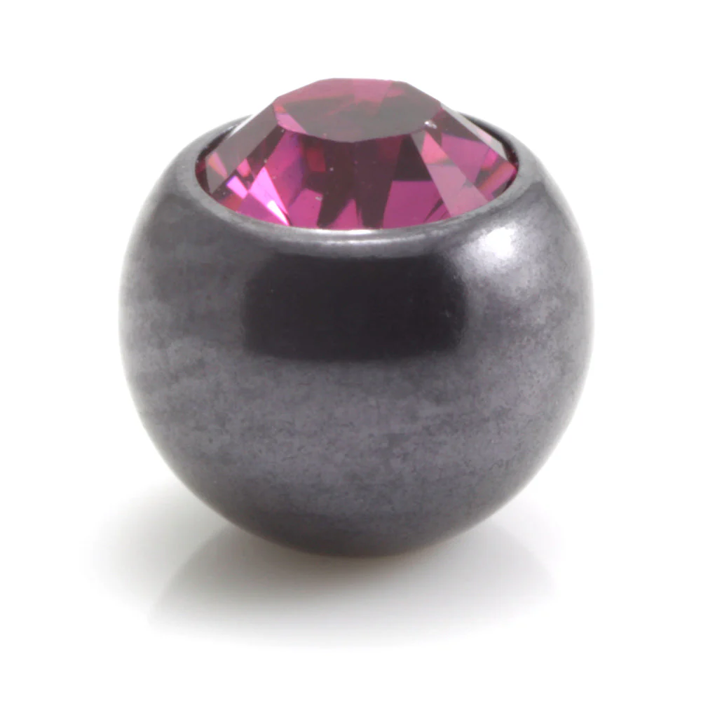 PVD Black Ti Gem Ball 1.6mm - Image 9
