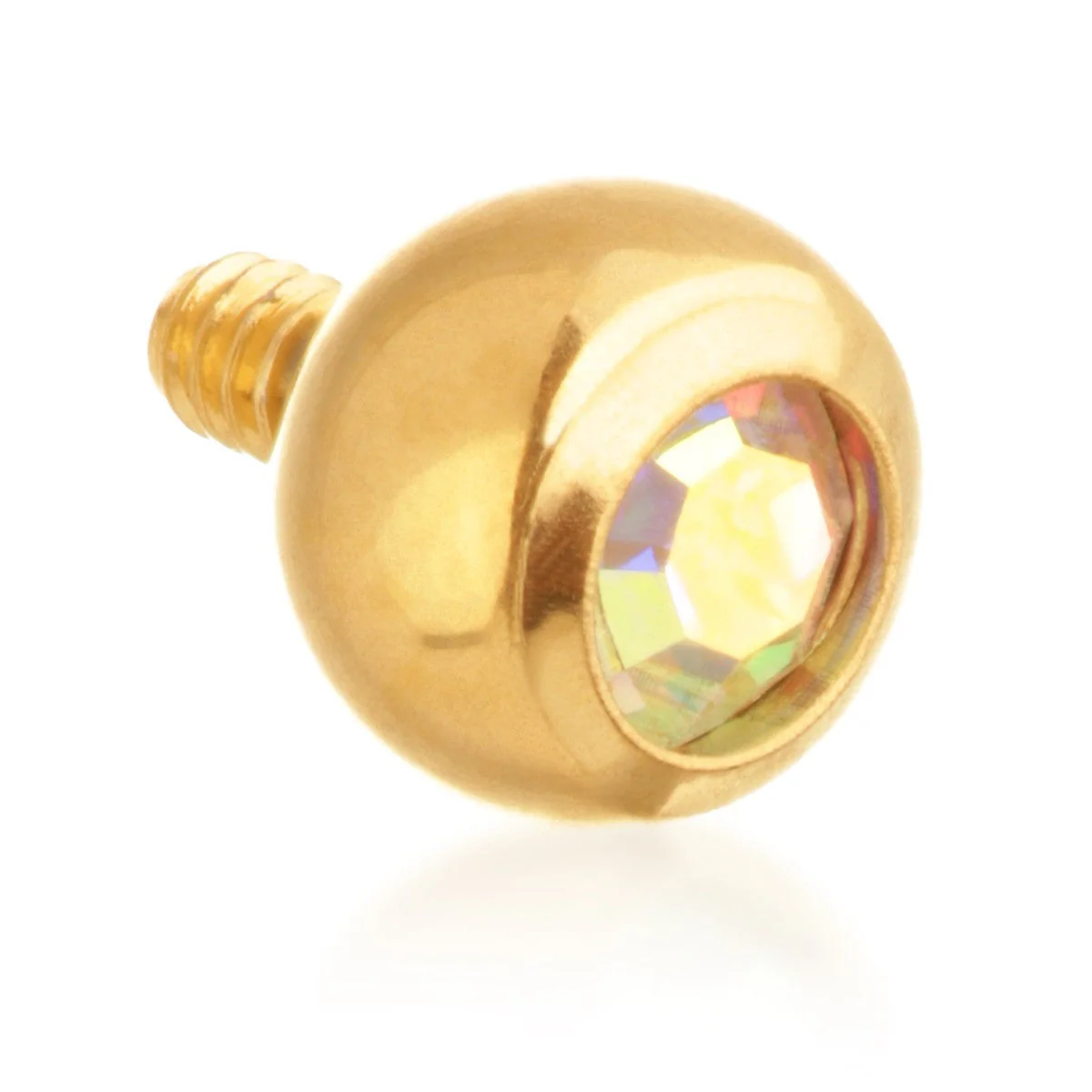 PVD Gold Ti Micro Gem Ball