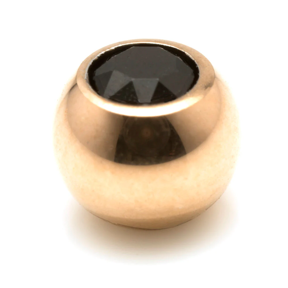Rose Gold PVD Ti Gem Ball External - Image 3