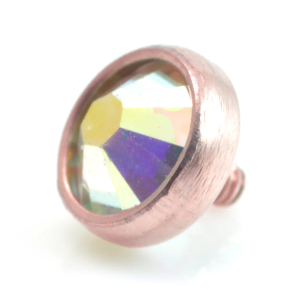 Rose Gold PVD Ti Internal Micro Gem Disk - Image 2