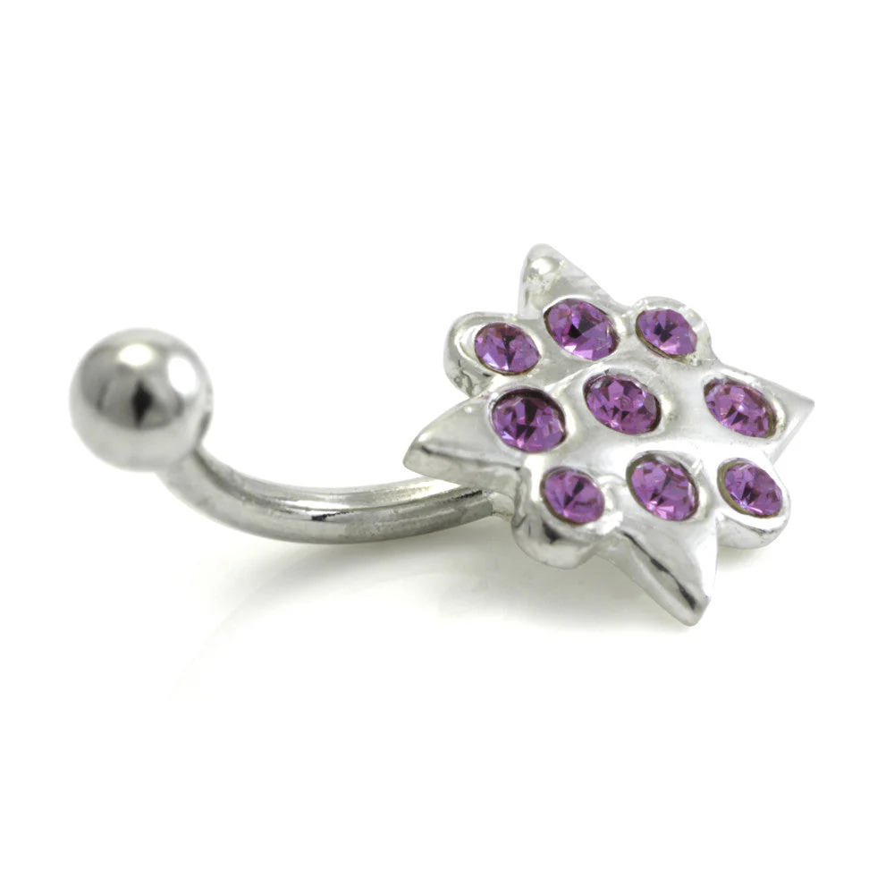 Steel External Gem Star Micro Banana