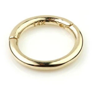 Solid 9ct Gold Hinge Segment Ring