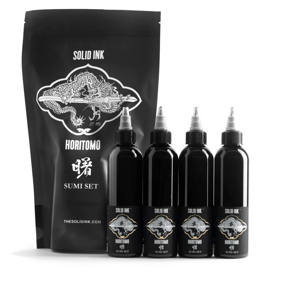 Solid Ink Horitomo Sumi Set - 4 x 4oz