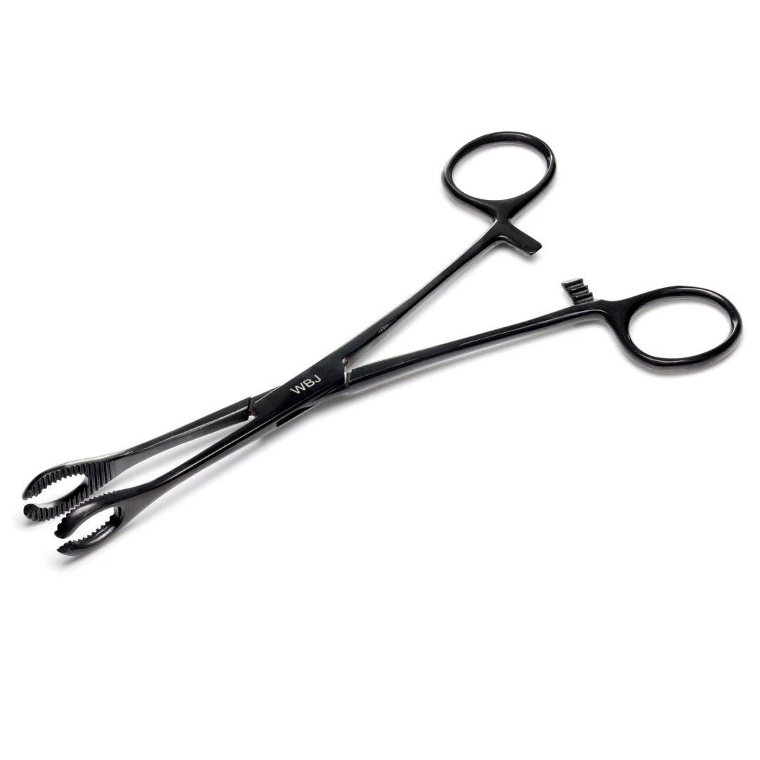 Sponge Forceps with Slot - PVD Black Coating