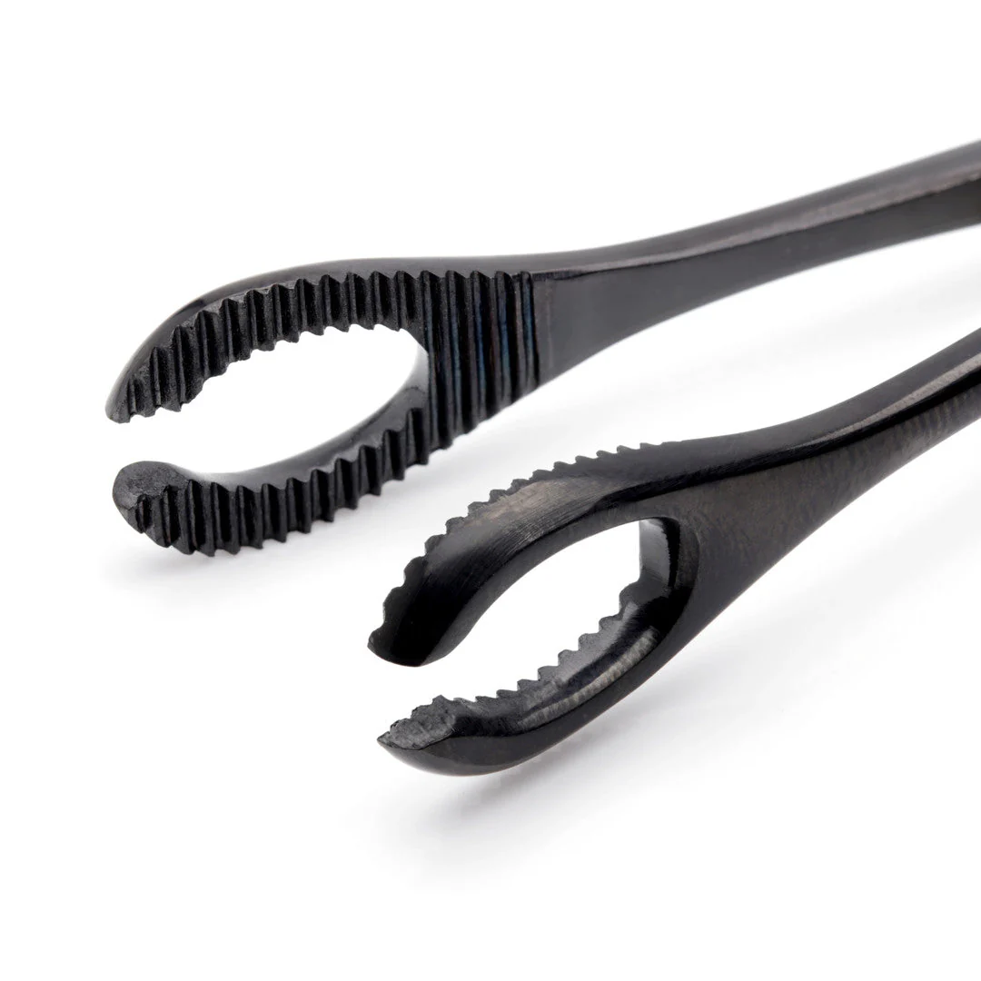 Sponge Forceps with Slot - PVD Black Coating - Image 2