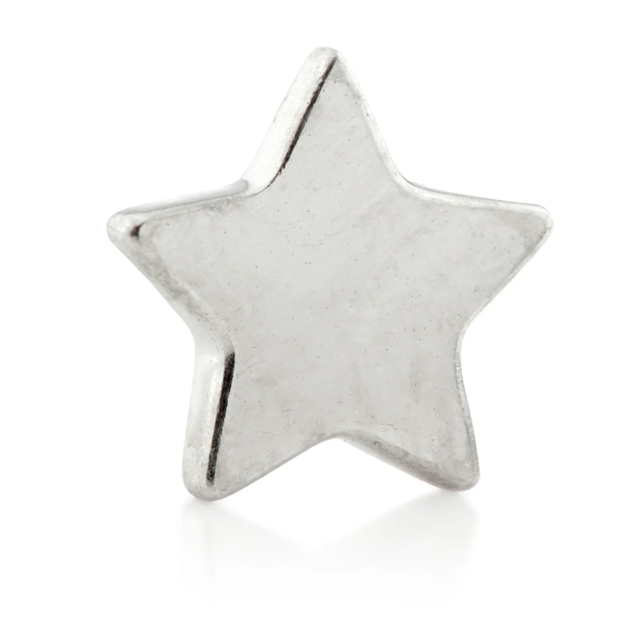 Star Disk 9 Carat Solid Gold Cartilage Barbell Earring - Image 2